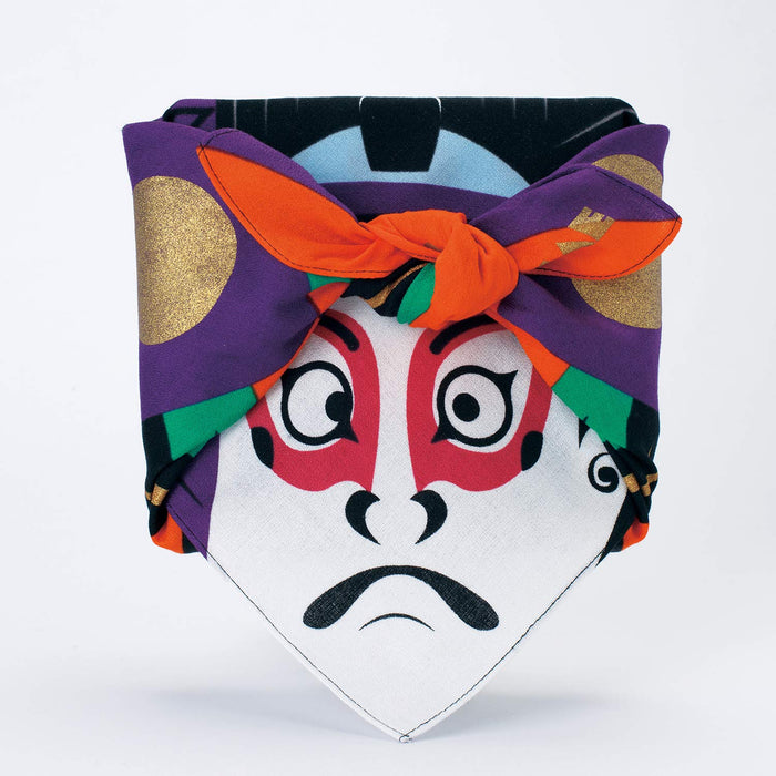 Musubi Furoshiki 48cm Fukukochae Kabuki 20464-106 Made in Japan Multi Cloth NEW_4