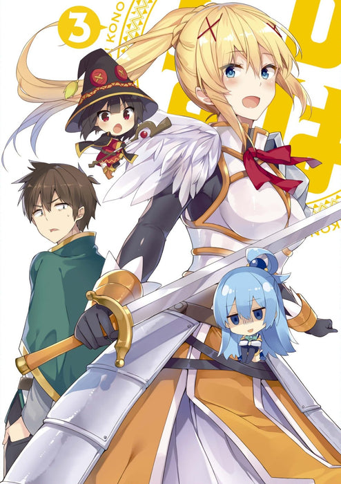 KonoSuba Vol.3 Standard Edition Blu-ray+Novel Booklet KAXA-7343 Widescreen NEW_1