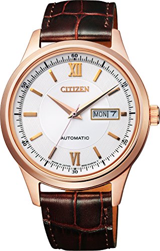 CITIZEN Citizen Collection NY4052-08A Mechanical Men's Watch Brown Leather NEW_1