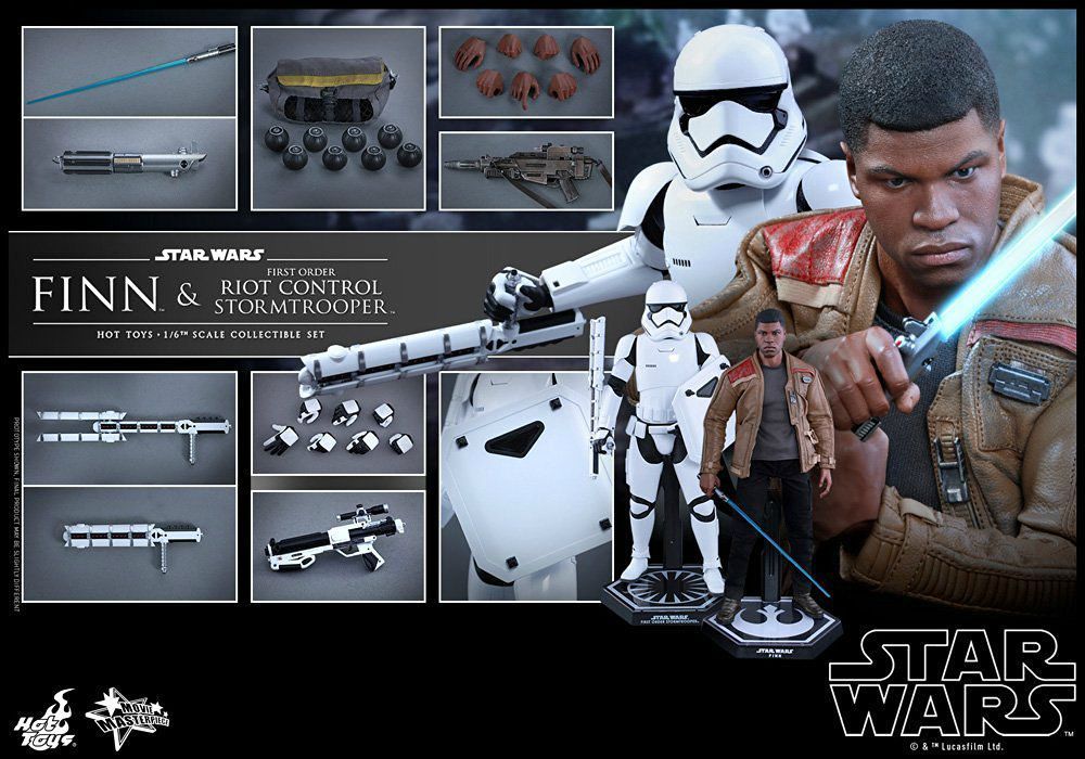 Movie Masterpiece Star Wars FINN & FIRST ORDER STORMTROOPER 1/6 Figure Hot Toys_7