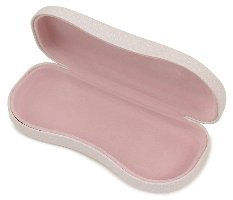 Pearl Glasses Case Rilakkuma Let's play with rabbit Hard Magnetic Polka Dot NEW_2