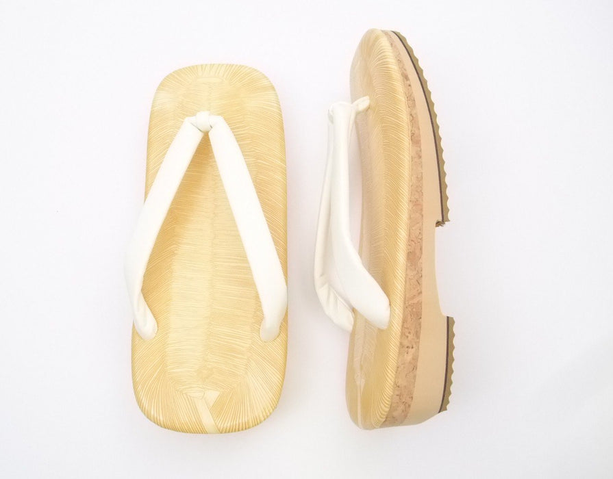 Asakusa Kimono Market Made in Japan setta cork bottom male L 25-26cm white thong_3