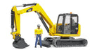 Bruder CAT mini excavator with Figure 02466 Action Figure Made in Germany NEW_1