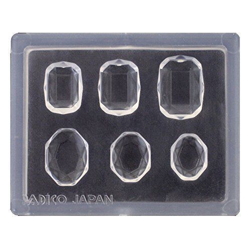 PADICO 401009 Resin Jewel Mold Mini Jewelry Cut Square & Oval Accessories NEW_1