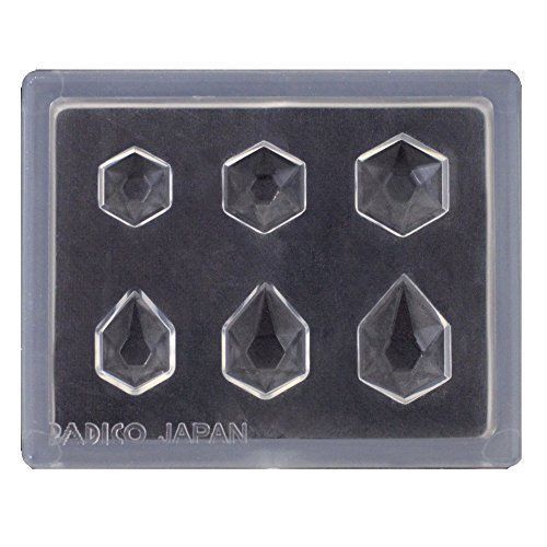 PADICO 401010 Resin Jewel Mold Mini Jewelry Cut Hexagon Accessories Material NEW_1