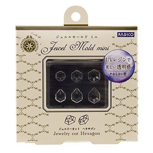 PADICO 401010 Resin Jewel Mold Mini Jewelry Cut Hexagon Accessories Material NEW_2