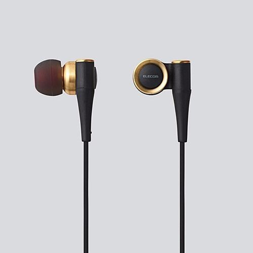 ELECOM EHP-CH1000GD/N Hi-Res Stereo In-Ear Headphones Gold NEW from Japan_1