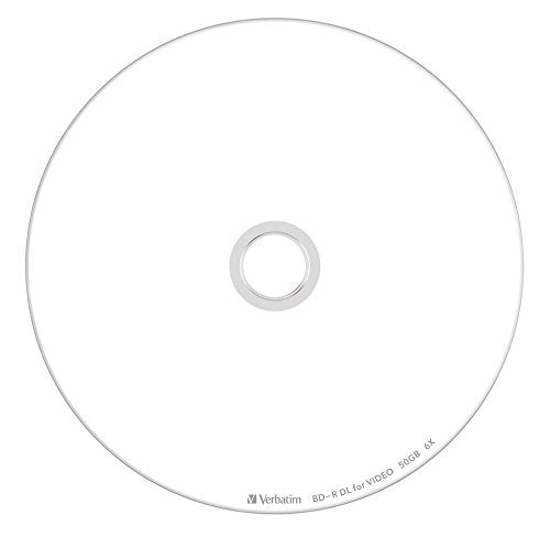 Verbatim 1Time Recording Blu-Ray Disc Bd-R 50Gb 100 Pieces White Print NEW_2