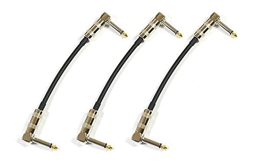 CANARE GS-6 Black 20cm L-L type patch cable 3 pcs set ‎PA-86 Connect effectors_1