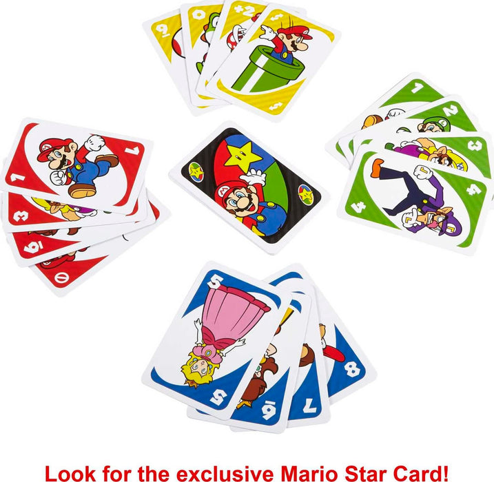 MATTEL Uno Super Mario [Special rule Card Invincible Mario & White Mario] DRD00_3