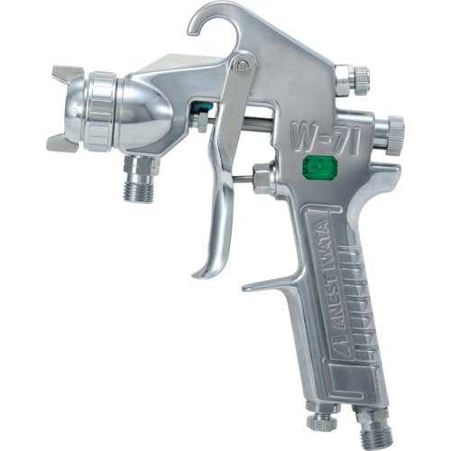 Anest Iwata W-71-0 Small Size Spray Gun Dia. 1.5mm 190mm Pumping Type Aluminum_1