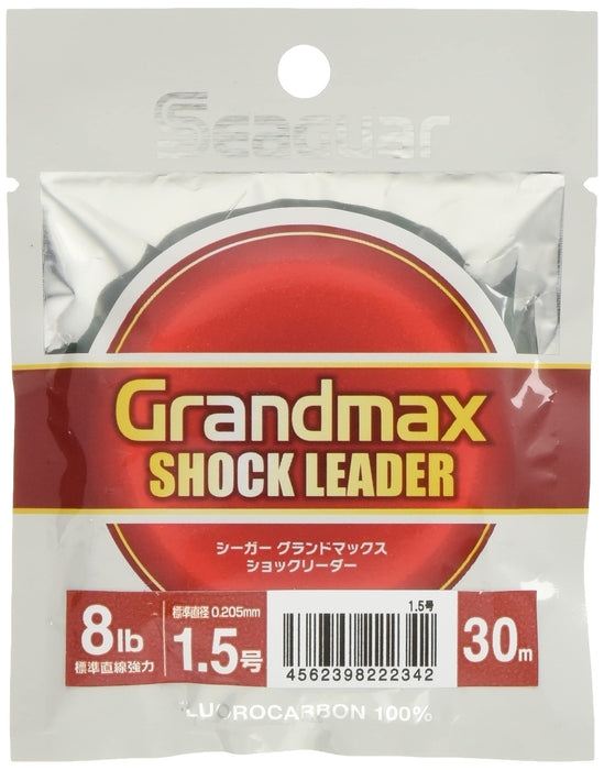 KUREHA Seaguar Grand Max Shock Leader 30m 8lb #1.5 Fluorocarbon Fishing Line NEW_1