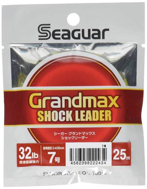 KUREHA Seaguar Grand Max Shock Leader 25m 32lb #7 Fluorocarbon Fishing Line NEW_1