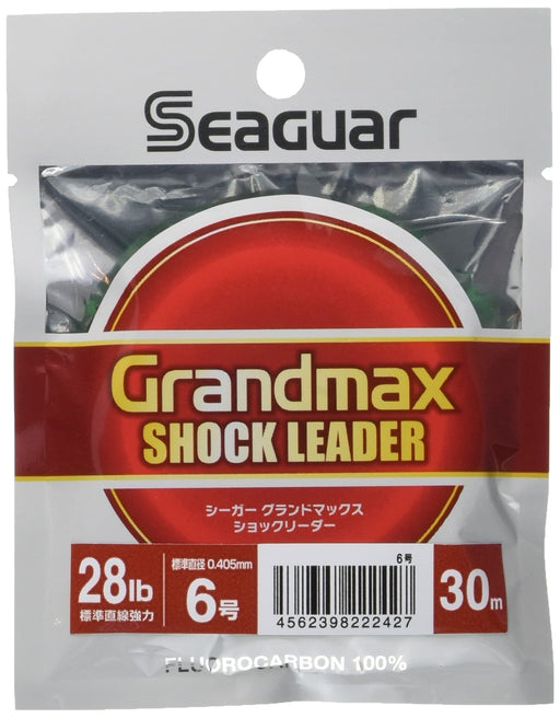 KUREHA Seaguar Grand Max Shock Leader 30m 28lb #6 Fluorocarbon Fishing Line NEW_1