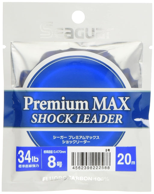 KUREHA Seaguar Premium Max Shock Leader 20m 34lb #8 Fishing Line NSLPM2034 NEW_1