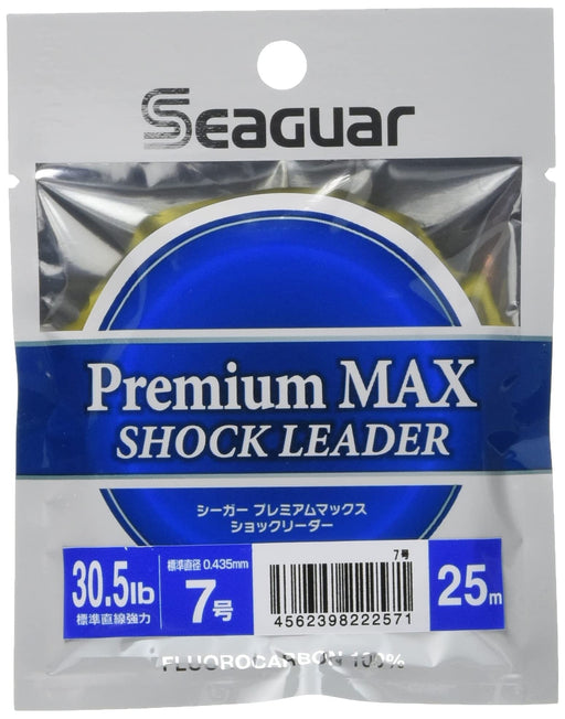 KUREHA Seaguar Premium Max Shock Leader 25m 30.5lb #7 Fishing Line ‎NSLPM2530.5_1