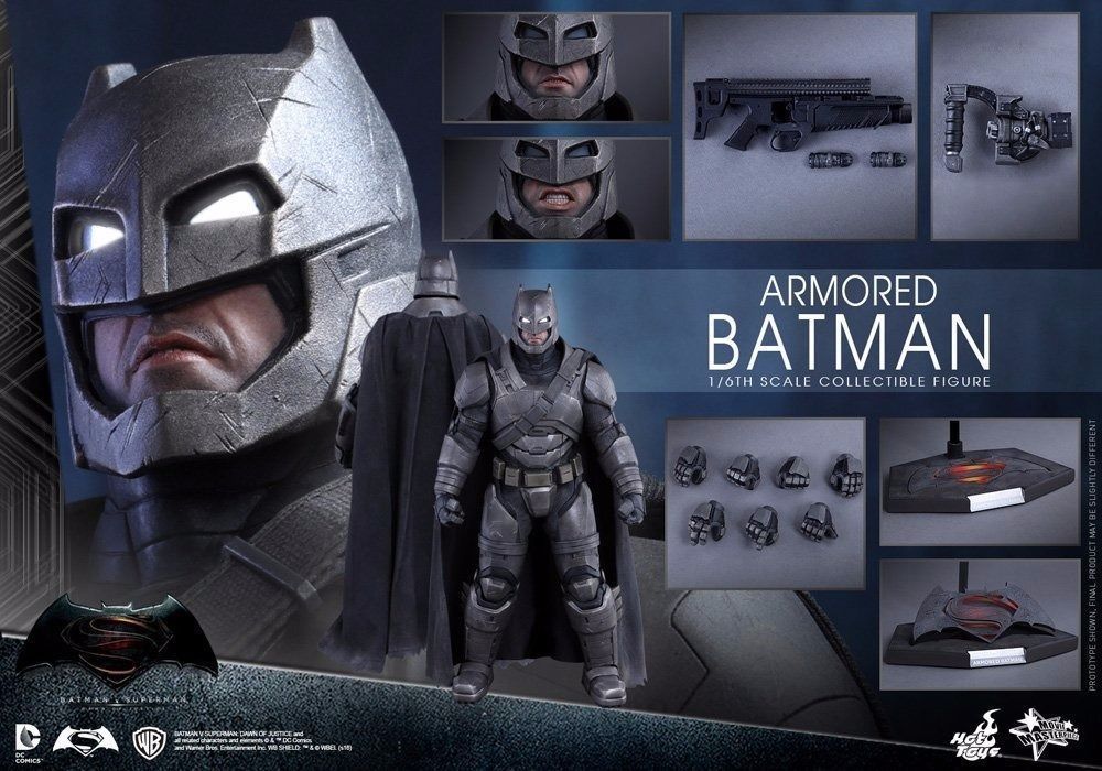 Movie Masterpiece Batman v Superman ARMORED BATMAN 1/6 Figure Hot Toys NEW Japan_7