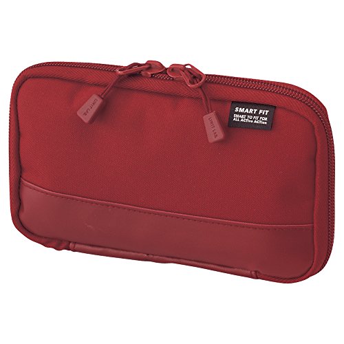 LIHIT LAB. Compact Pen Case Water & Stain Repellent Red NEW from Japan_1