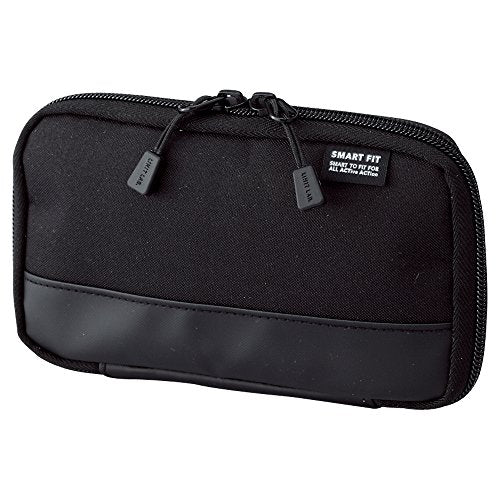 Lihit Lab Compact Pen Case smart fit Black A7687-24 NEW from Japan_1