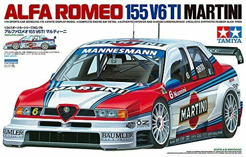 TAMIYA 1/24 Alfa-Romeo 155 V6 TI Martini Plastic Model Kit NEW from Japan_1