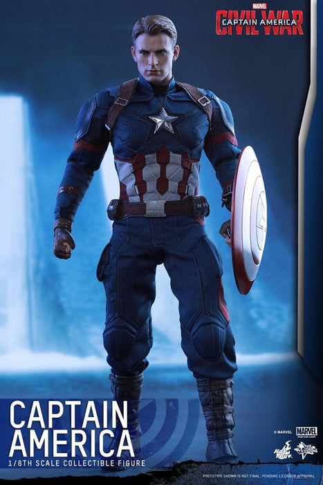 Movie Masterpiece Civil War CAPTAIN AMERICA 1/6 Figure Hot Toys NEW from Japan_2