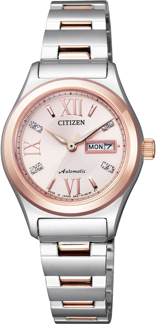 CITIZEN Collection PD7166-54W Mechanical Automatic Women's Watch Day/Date NEW_1