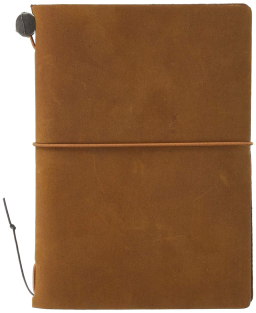 MIDORI Traveler's Note Book Passport Size Camel 15194006 H13.4xW9.8xD1cm NEW_1