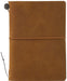 MIDORI Traveler's Note Book Passport Size Camel 15194006 H13.4xW9.8xD1cm NEW_1