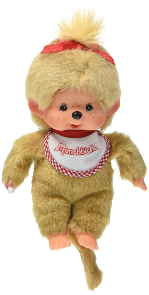 Monchhichi Premium Standard Plush Toy S size Beige Girl 226597 21.5x13x7.5cm NEW_1