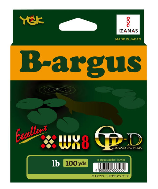 YGK YOZ-AMI B-argus Excellent WX8 PE 100yds 125lb #9 Uguisu Green Fishing Line_1