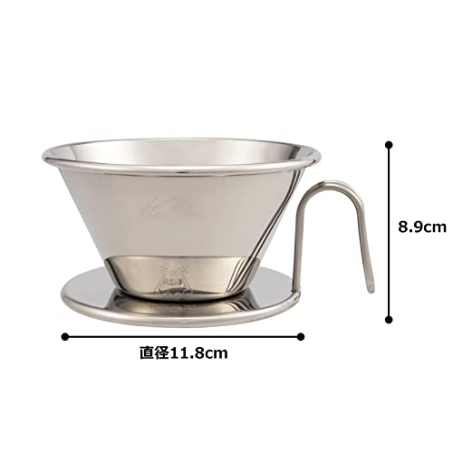 Kalita coffee dripper stainless steel made in Japan for 2-4 people WDS-185#05097_4