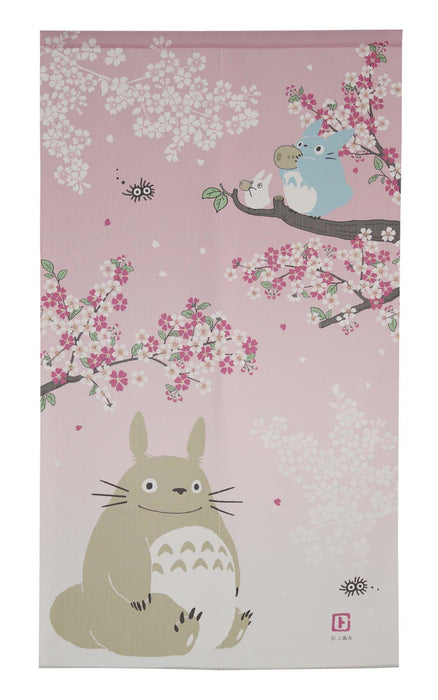 My Neighbor Totoro Noren Curtain Tapestry Cherry Blossoms Studio Ghibli 10-316_1