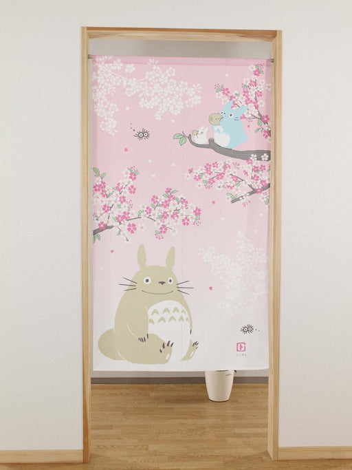 My Neighbor Totoro Noren Curtain Tapestry Cherry Blossoms Studio Ghibli 10-316_2