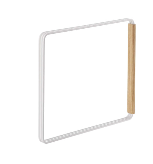 Yamazaki Industries Folding Dish Cloth Hanger Tosca White 2962 Iron, Wood NEW_2