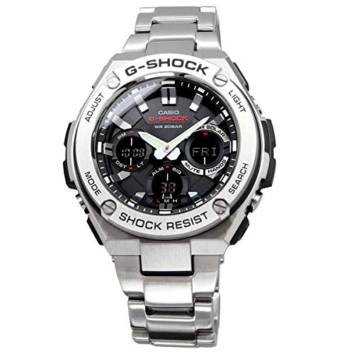 CASIO G-SHOCK Watch GST-S110D-1A Men's Silver Band Analog Digital solar NEW_3