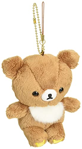 San-x Rilakkuma Hanging Stuffed Toy Animal Plush Doll Key Chain 11x10x6cm NEW_1