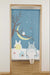 Narumikk Totoro Noren Curtain Tapestry Winter Sky and Crescent Moon 10-320 NEW_2