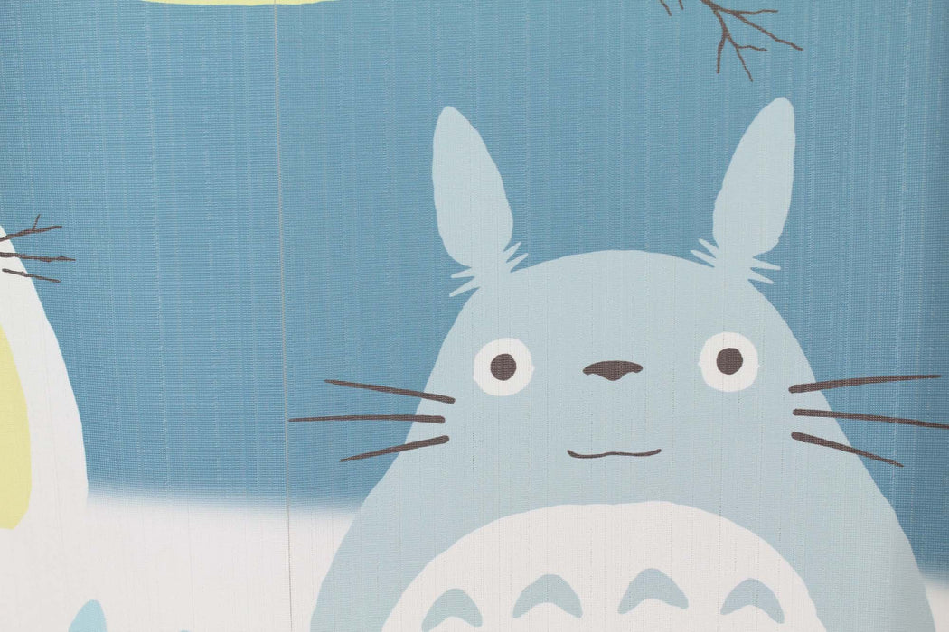 Narumikk Totoro Noren Curtain Tapestry Winter Sky and Crescent Moon 10-320 NEW_5