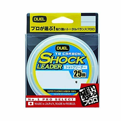 Duel shock leader TB fluorocarbon 25m 24 No. 80lb Natural clear NEW from Japan_1