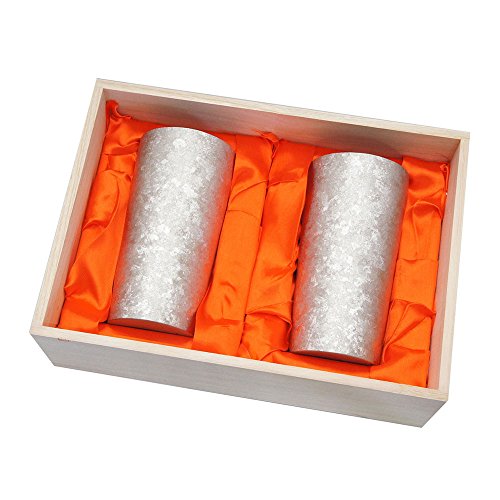 HORIE Niigata Pure titanium double tumbler kiln PREMIUM 350cc 2 pieces Silver_1