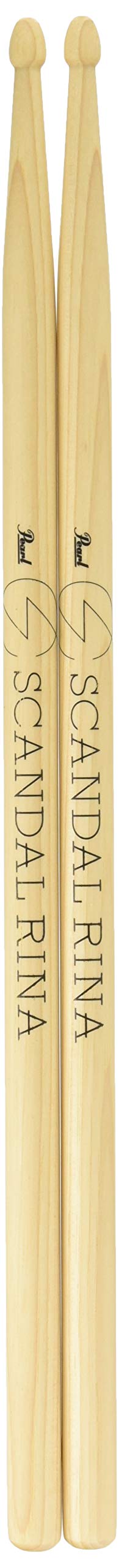 PEARL Drum Stick SCANDAL RINA Model 174H 1 Pair 14.5x408mm hickory Arrow Tip NEW_1