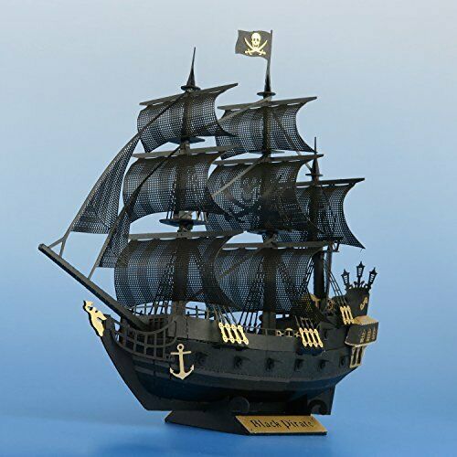 Kawada PN124 Papernano Pirate ship Paper craft model NEW from Japan_7