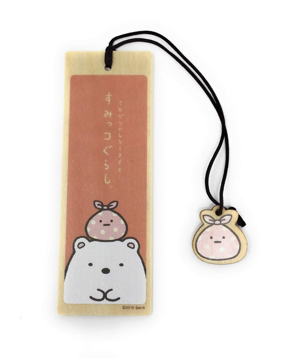 Nagano Factory Sumikko Gurashi Wooden Bookmark Shirokuma SG400SK H118xW40xD1.6mm_1