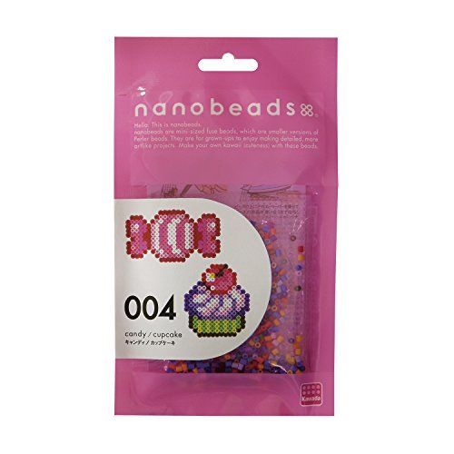 Kawada Nano Beads 004 CANDY / CUPCAKE Perler Beads Kit NEW_1