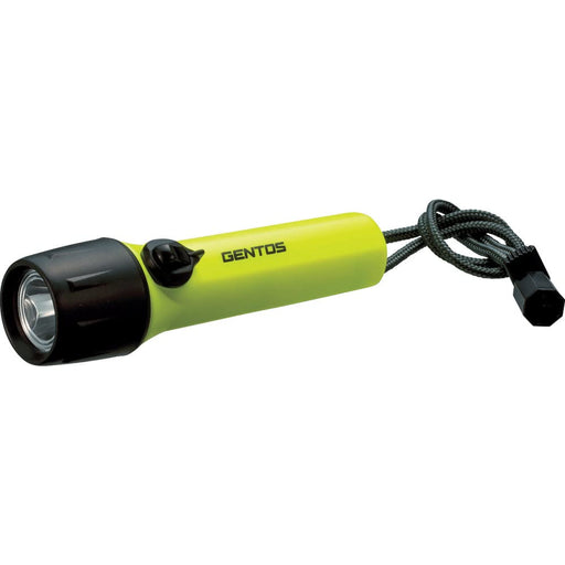 GENTOS WATER PROOF LED LIGHT (200 LUMEN) SR-220DT Yellow Battery Powered NEW_1