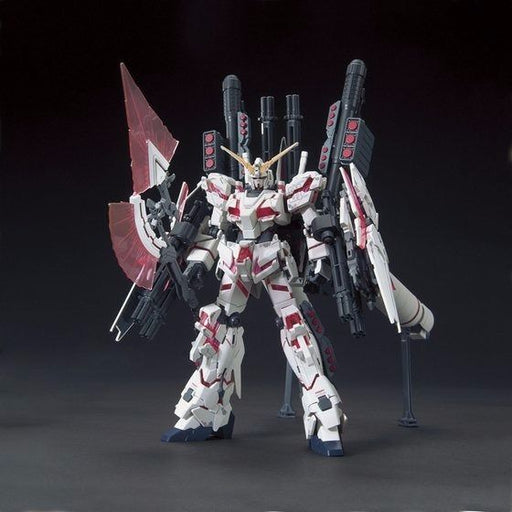 BANDAI HGUC 1/144 FULL ARMOR UNICORN GUNDAM DESTROY MODE RED COLOR Ver Model Kit_2