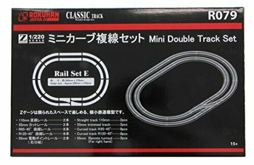 Rokuhan Z-gauge R079 Mini-curve double track set NEW from Japan_1