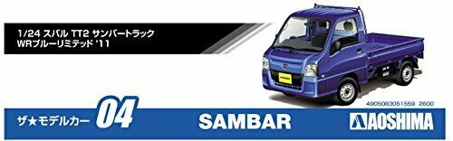 Aoshima 1/24 Subaru TT1 Samber Truck WR Blue Limited '11 Plastic Model Kit NEW_5