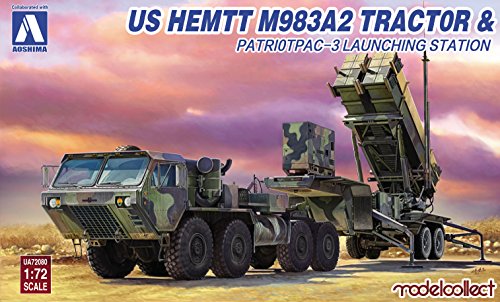 Aoshima 1/72 US Army HEMTT M983 & Patriot PAC3 launchers UA72080 Model Kit NEW_1
