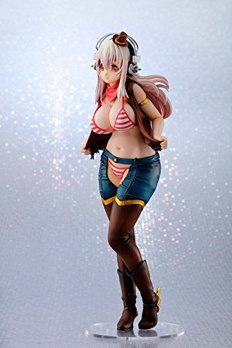 Vertex Nitro Super Sonic Super Sonico Cowgirl 1/7 Scale Figure from Japan_2